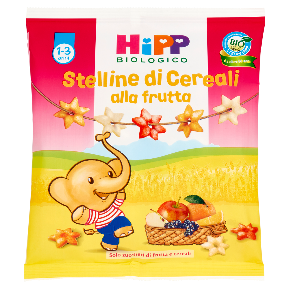 HiPP Biologico Stelline di Cereali alla frutta 30 g