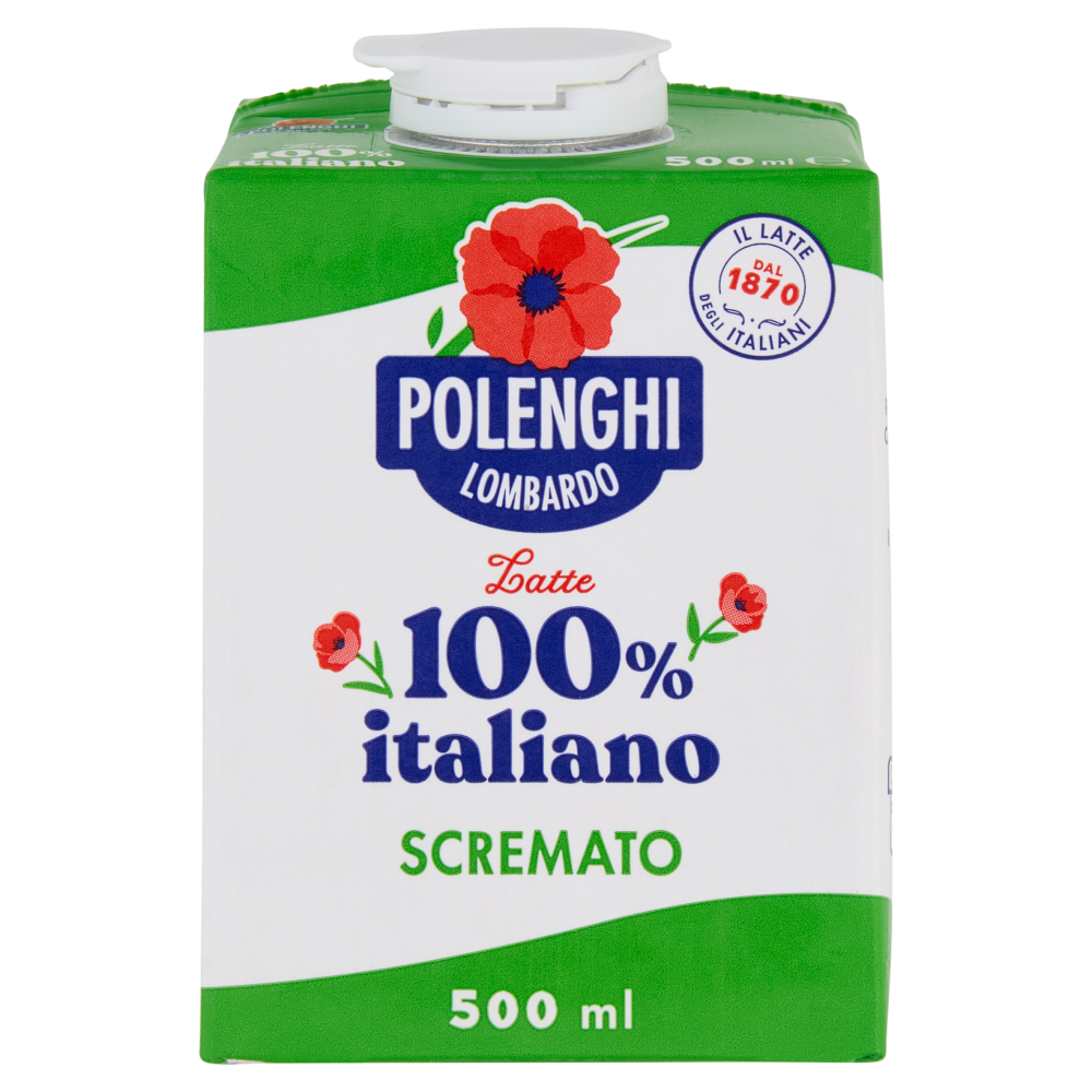 Polenghi Lombardo Latte 100% italiano Scremato 500 ml