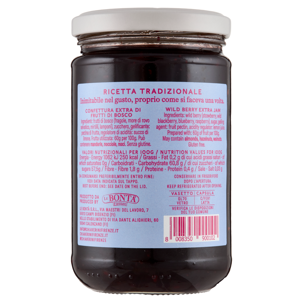 F.lli Chiaverini & C. Confettura Extra Frutti di Bosco 370 g