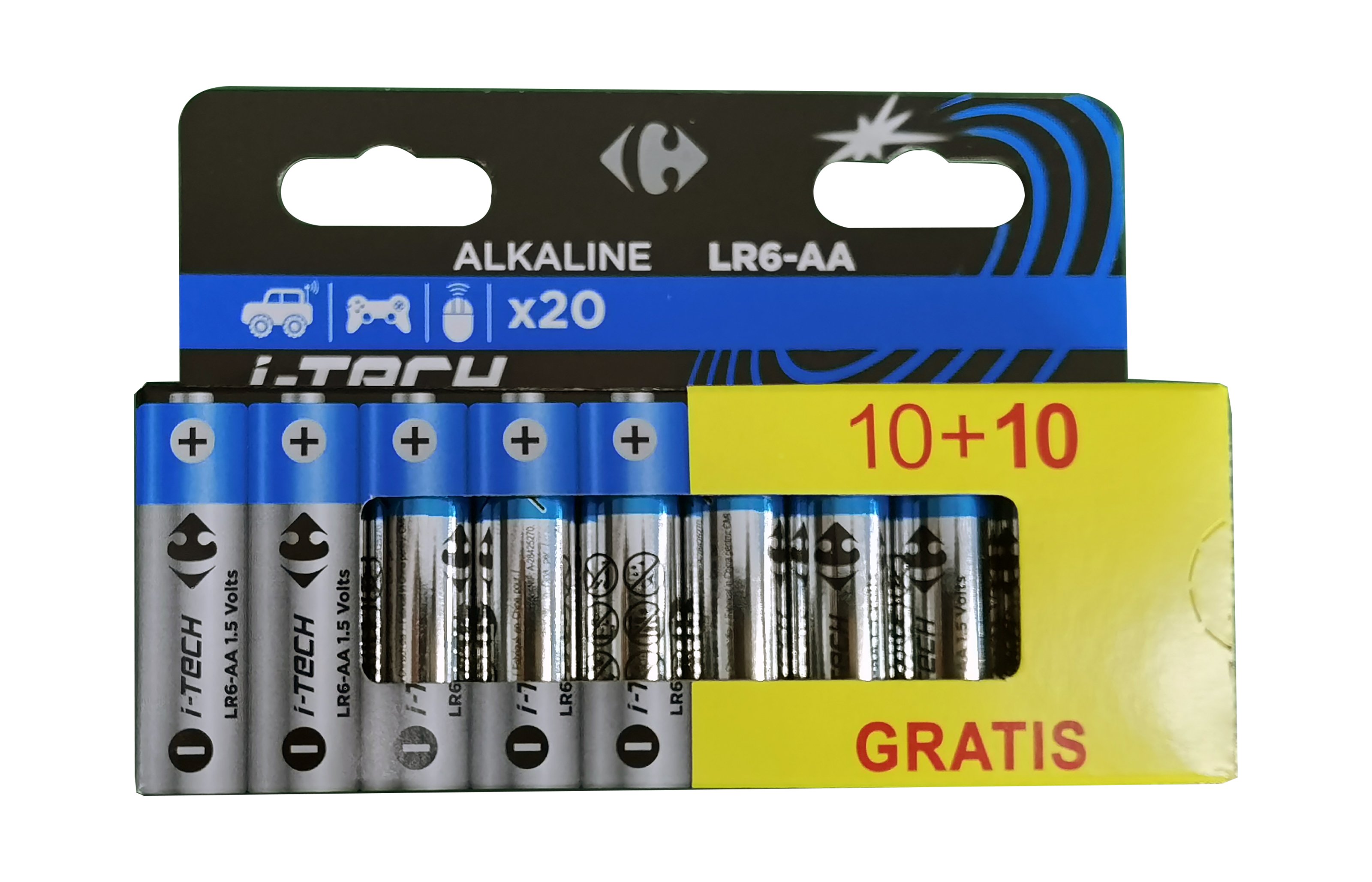 Carrefour 10+10pz Pile AA stilo