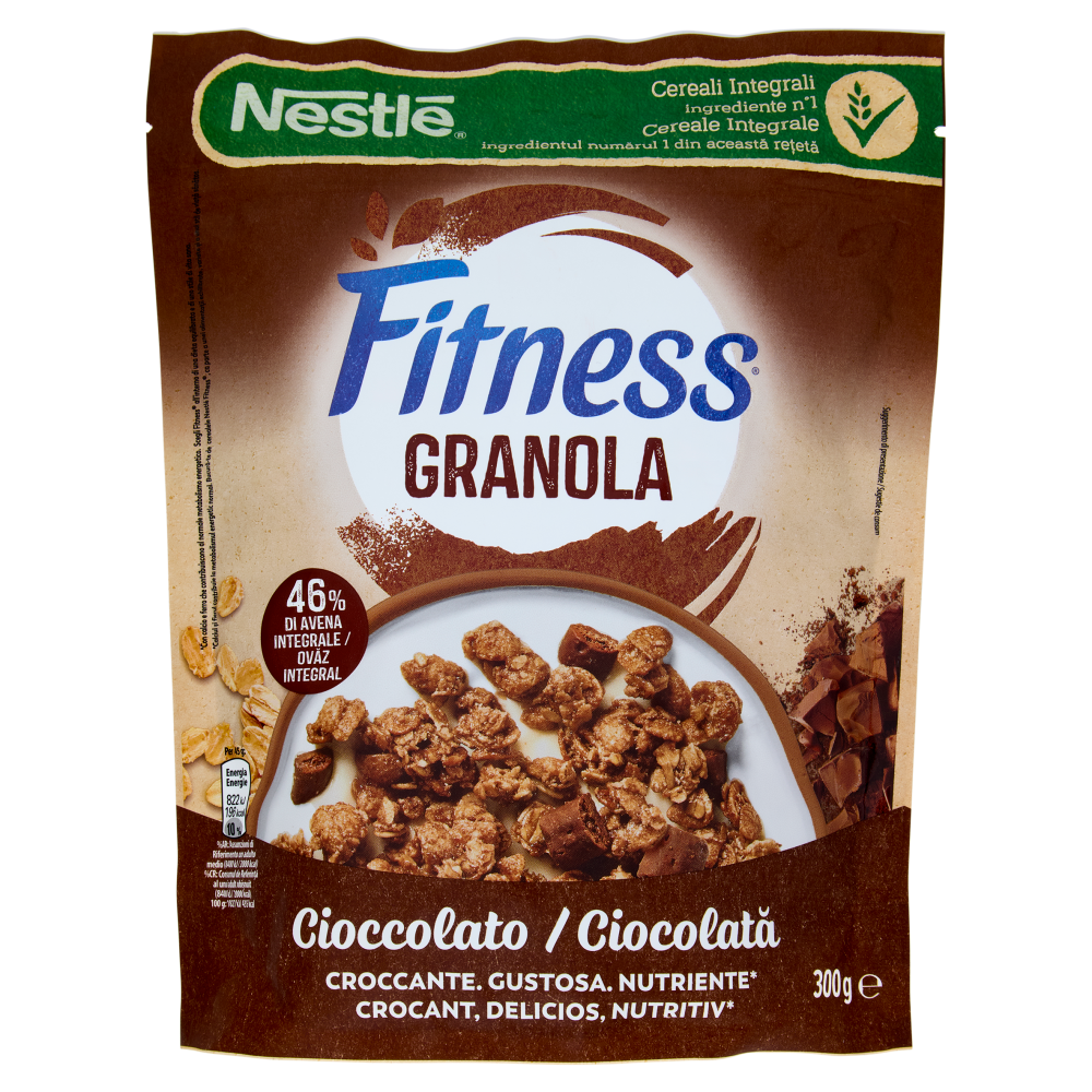 FITNESS Granola Cioccolato con Avena e Cereali Integrali 300g