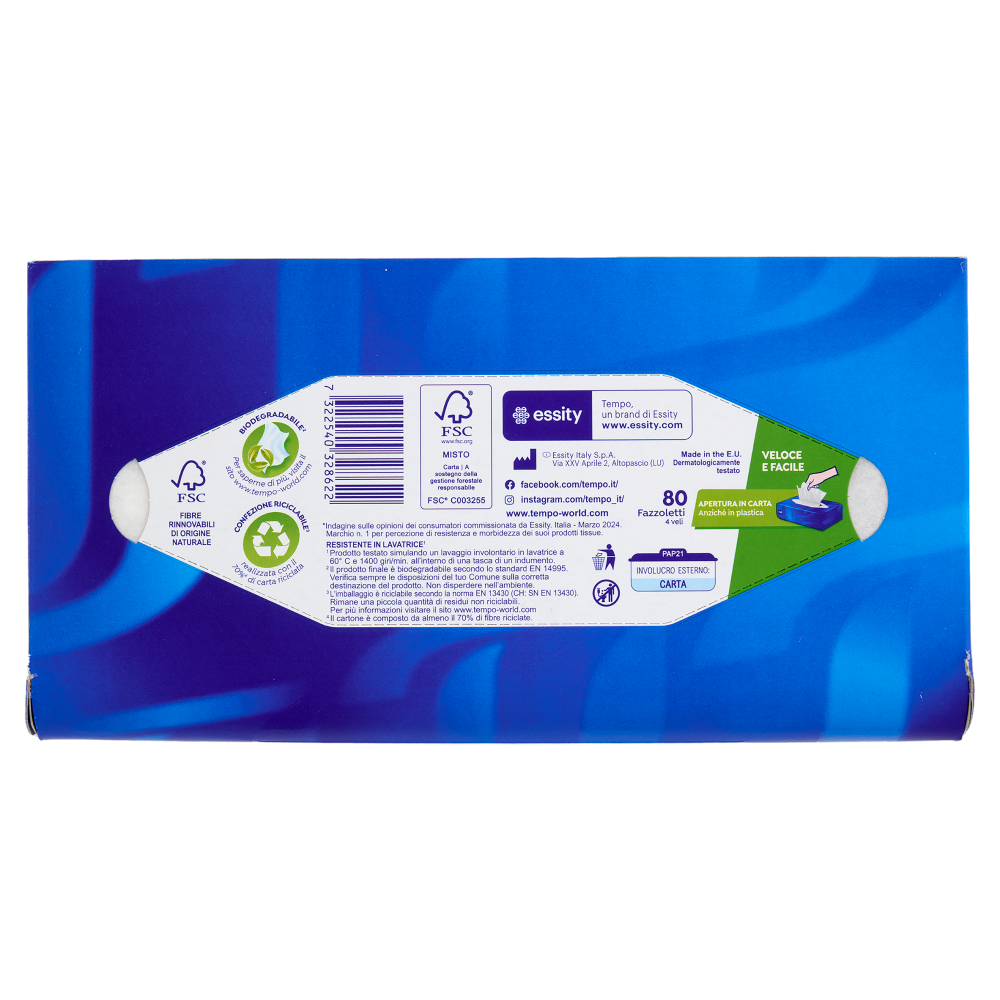 Tempo Original Fazzoletti 4 veli 80 pz