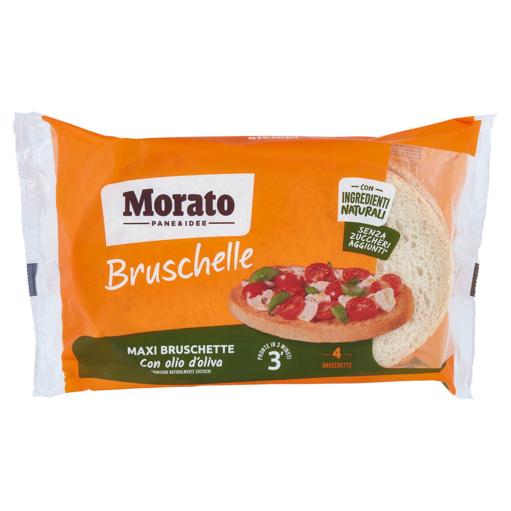 Morato Bruschelle Maxi Bruschette con olio d'oliva 4 x 100 g