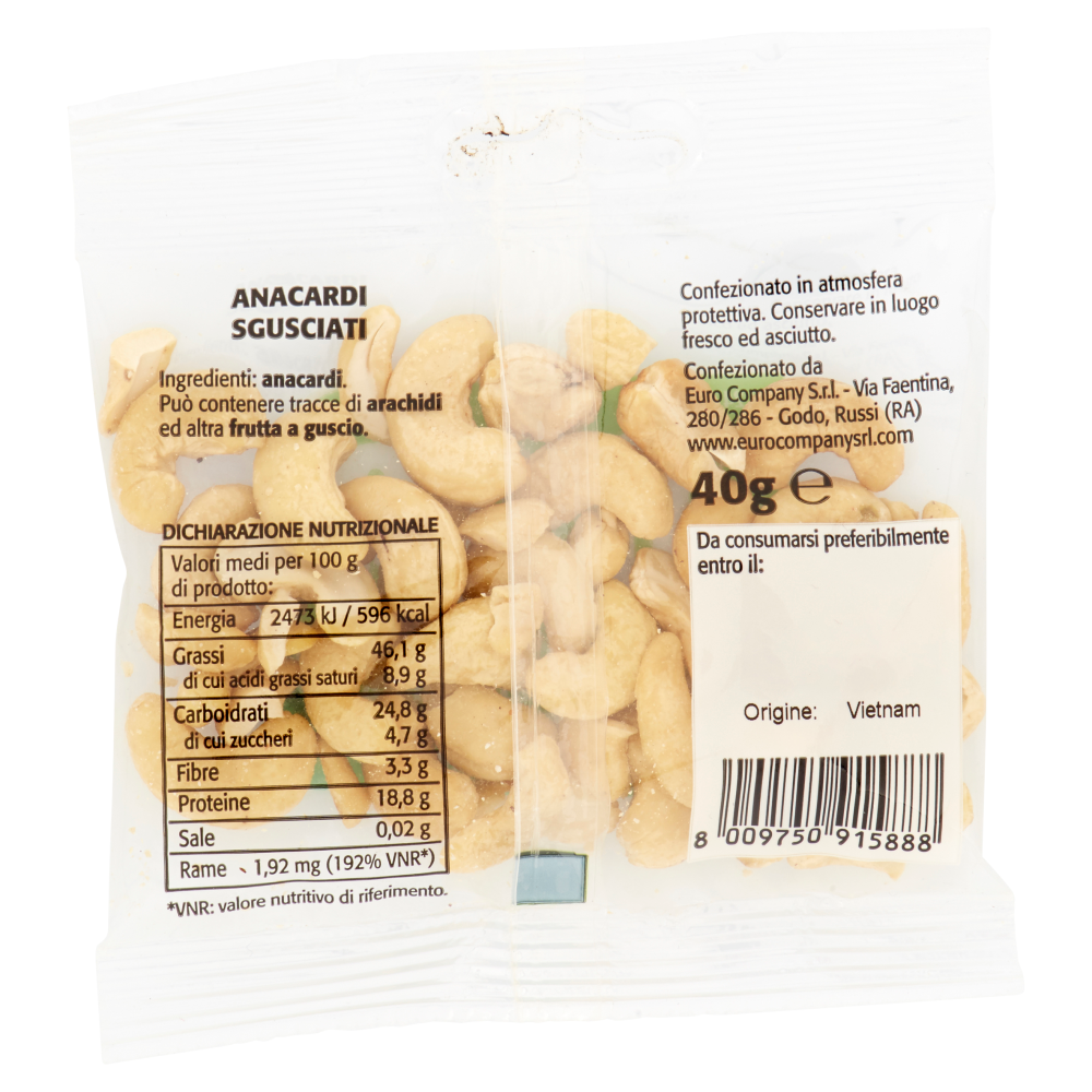 Anacardi Naturali	40 g