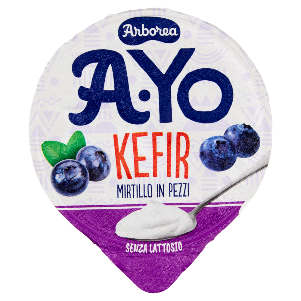 Arborea A-Yo Kefir Mirtillo in Pezzi Senza Lattosio 140 g