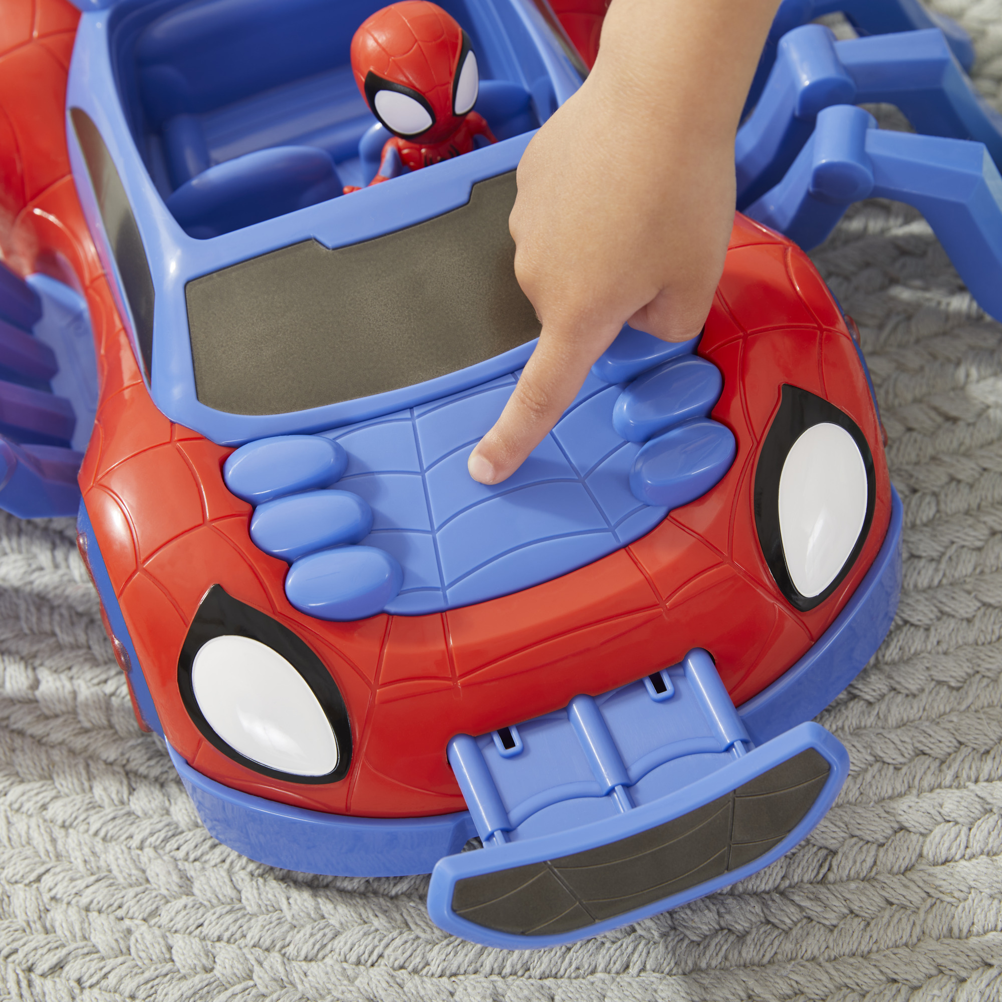 Marvel Spidey e i Suoi Fantastici Amici - Ultimate Web-Crawler, include veicolo spara colpi e un personaggio da 10 cm, per bambini dai 3 anni in su