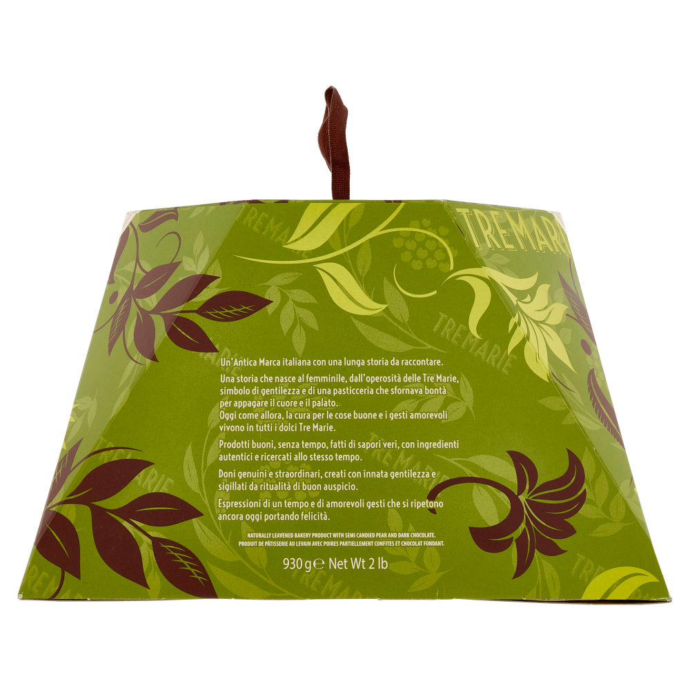 Tre Marie Panettone Pera e Cioccolato 930 g