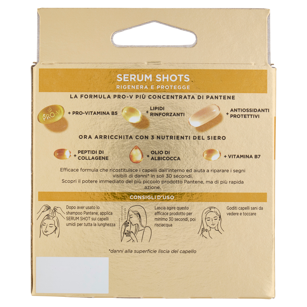 Pantene Pro-V Rigenera e Protegge Serum Shots Active Nutri-Plex 3 x 15 ml