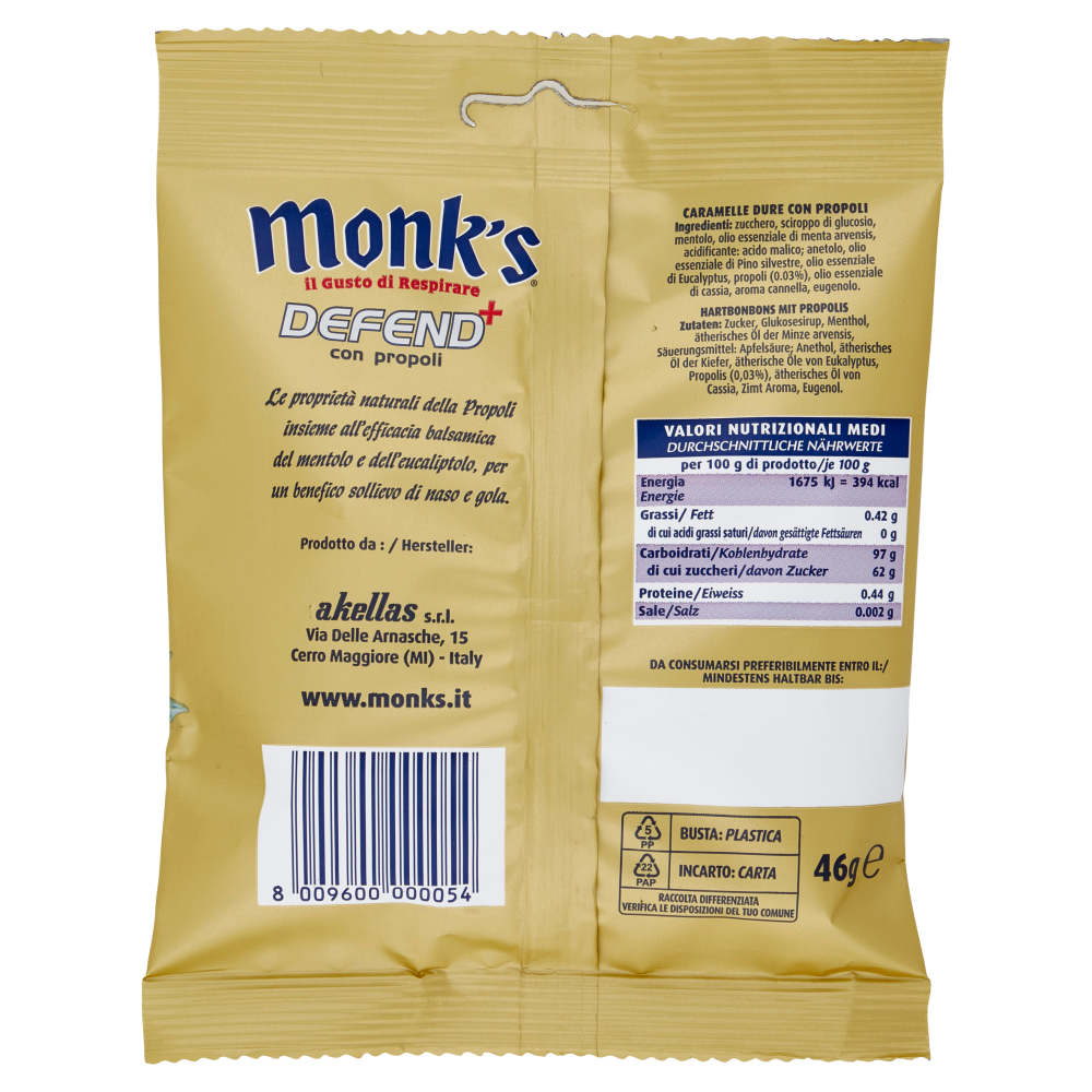 Monk's Defend⁺ con propoli 46 g