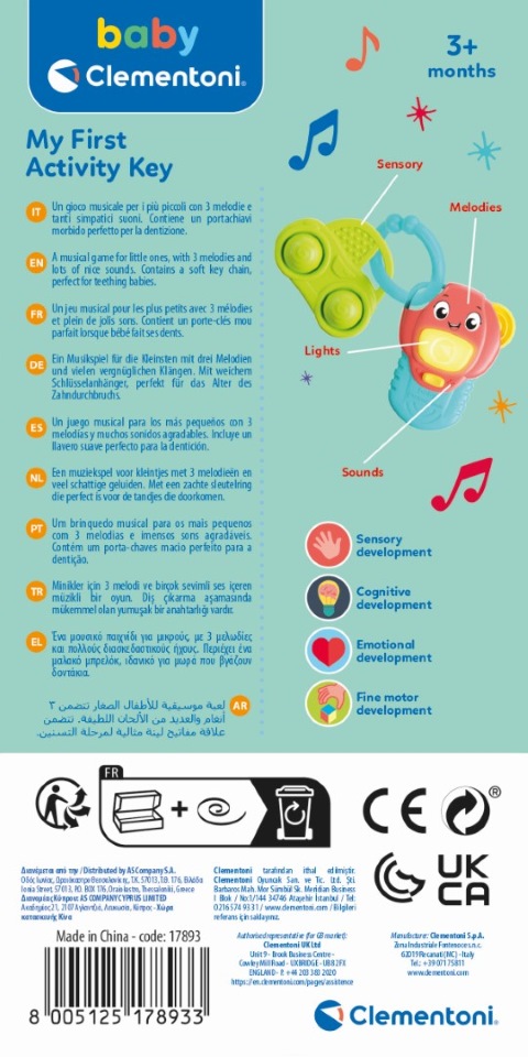 Baby My First Activity Key sonaglio