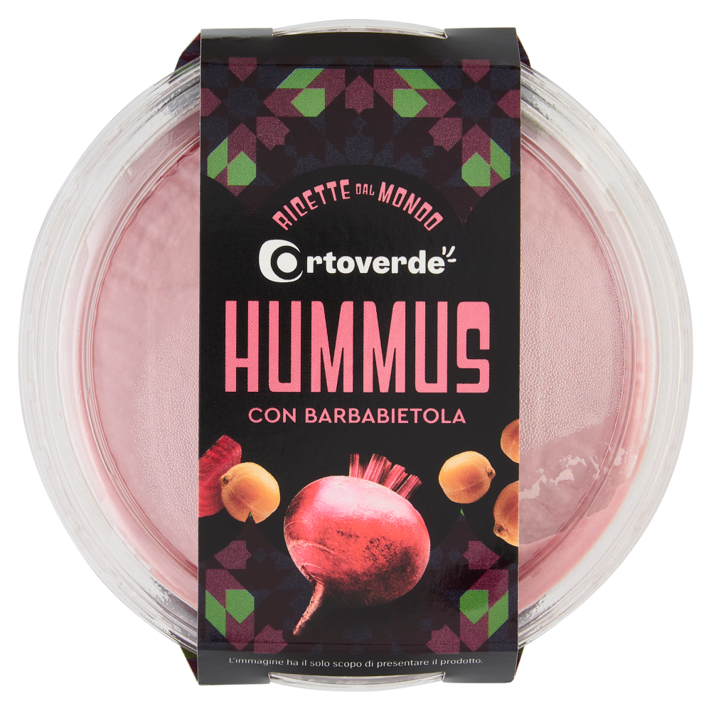 Ortoverde Ricette dal Mondo Hummus con Barbabietola 175 g