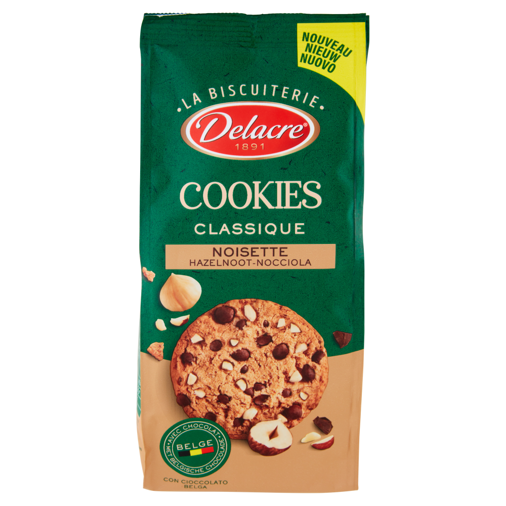Delacre Cookies Classique Noisette Hazelnoot-Nocciola 136 g