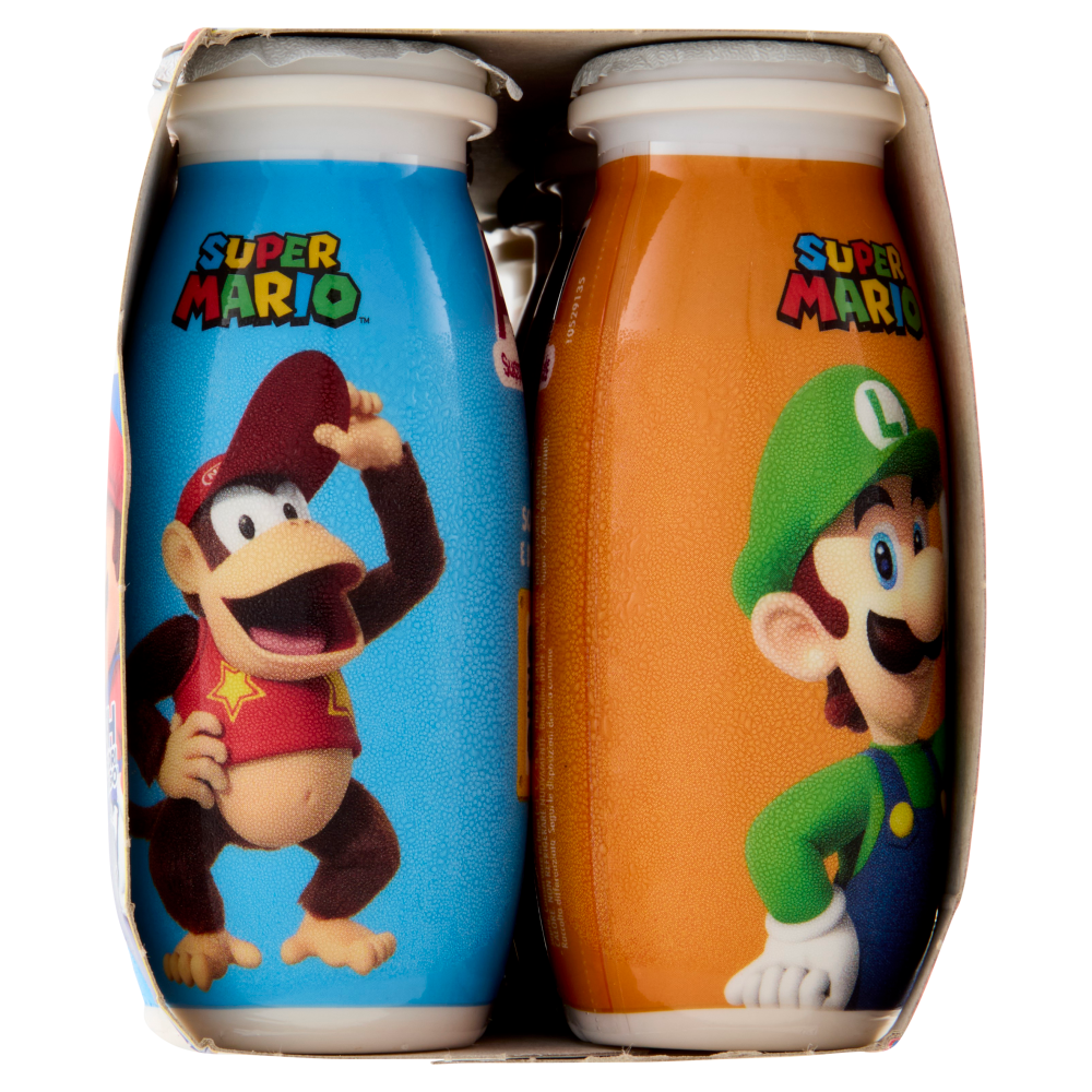 ACTIMEL SuperMario, Yogurt da Bere con Vit B6 e D per il Sistema Immunitario, fragola&banana, 8x100G