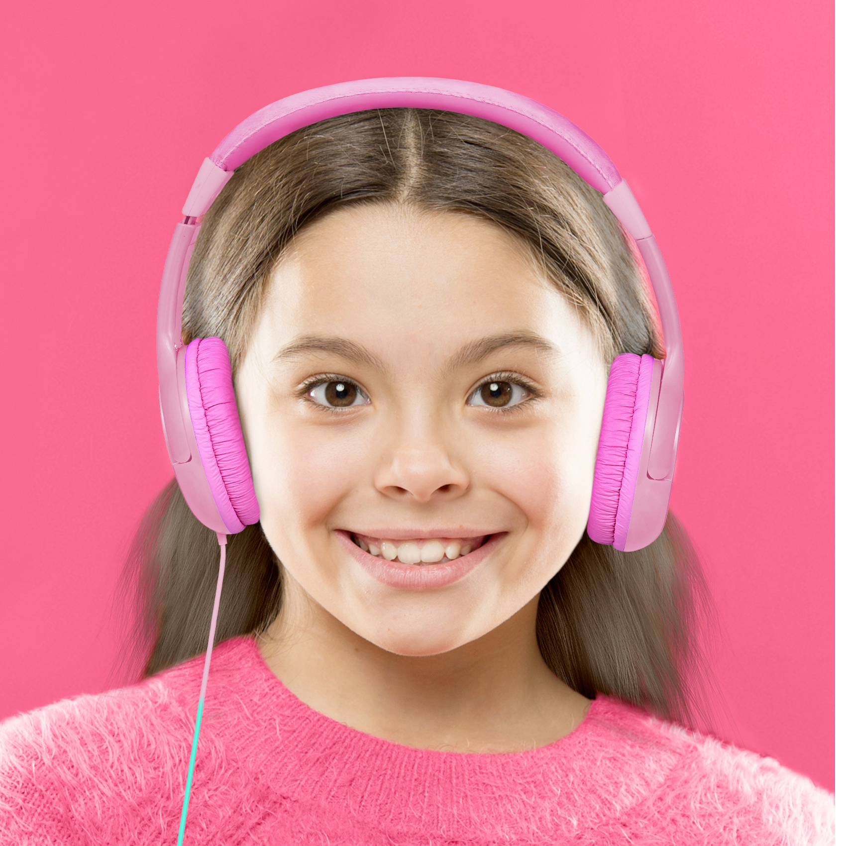 Celly KidsBeat Cuffie Cablato A Padiglione MUSICA Rosa