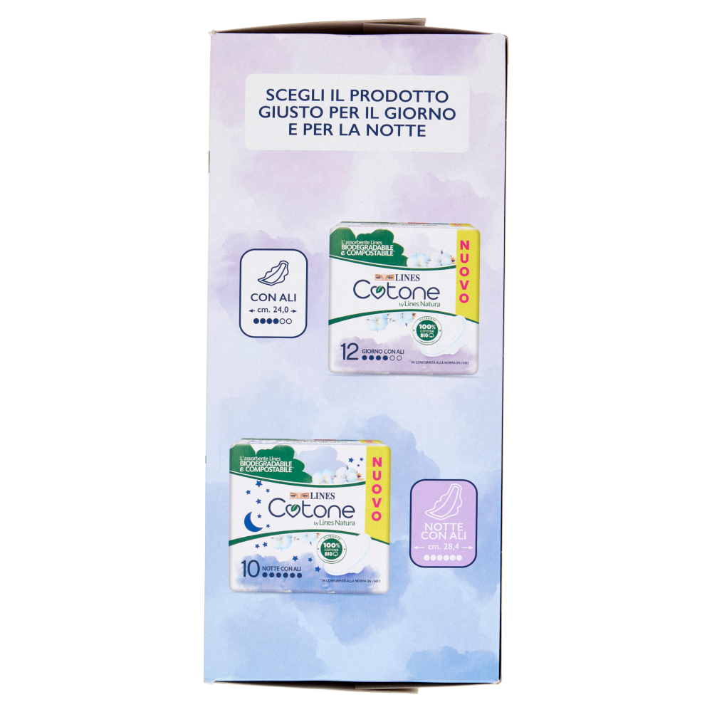 Lines Cotone by Lines Natura Giorno con Ali 48 pz