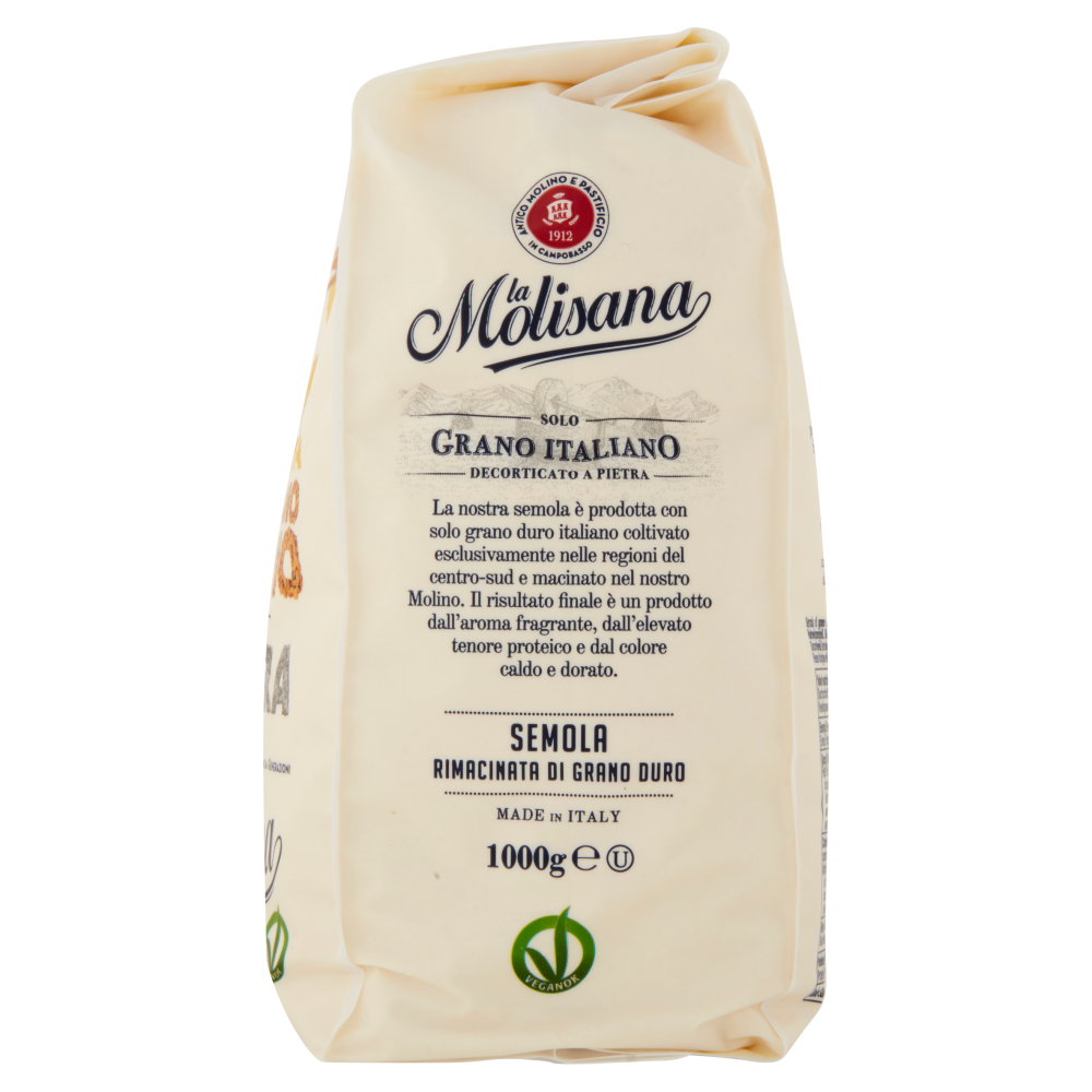 la Molisana Semola Rimacinata di Grano Duro Decorticato a Pietra 1000 g