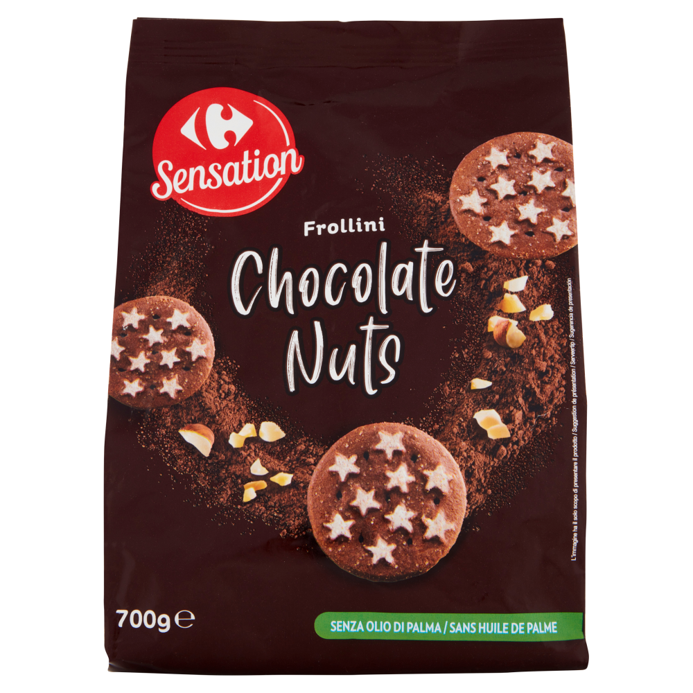 Carrefour Sensation Frollini Chocolate Nuts 700 g