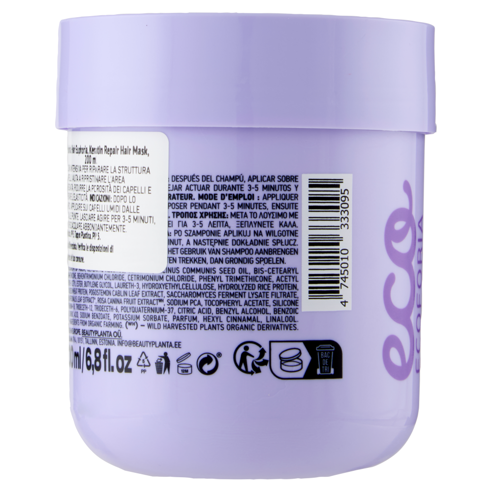 Ecoforia Hair Euphoria Keratin Repair Hair Mask 200 ml