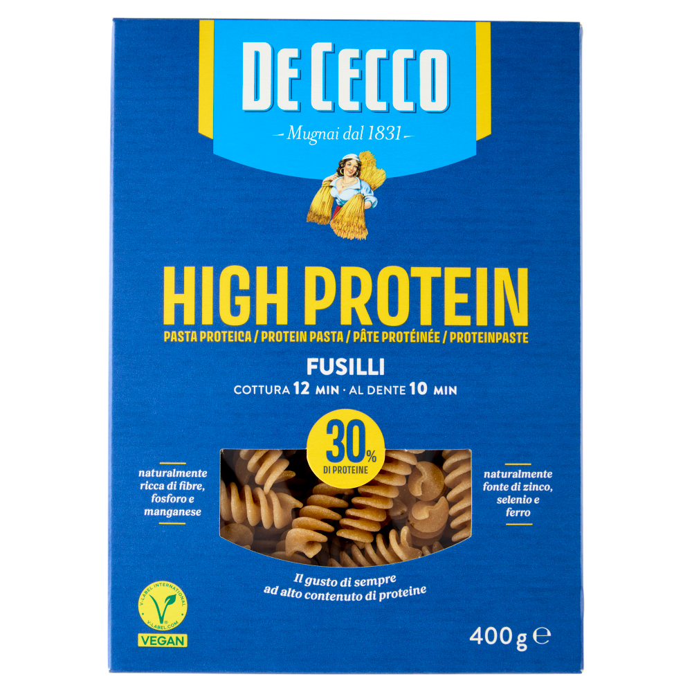 PDe Cecco High Protein Fusilli n° 34 400 g