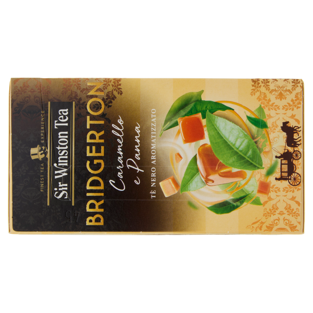 Sir Winston Tea Bridgerton Caramello e Panna Tè Nero Aromatizzato 20 x 1,75 g