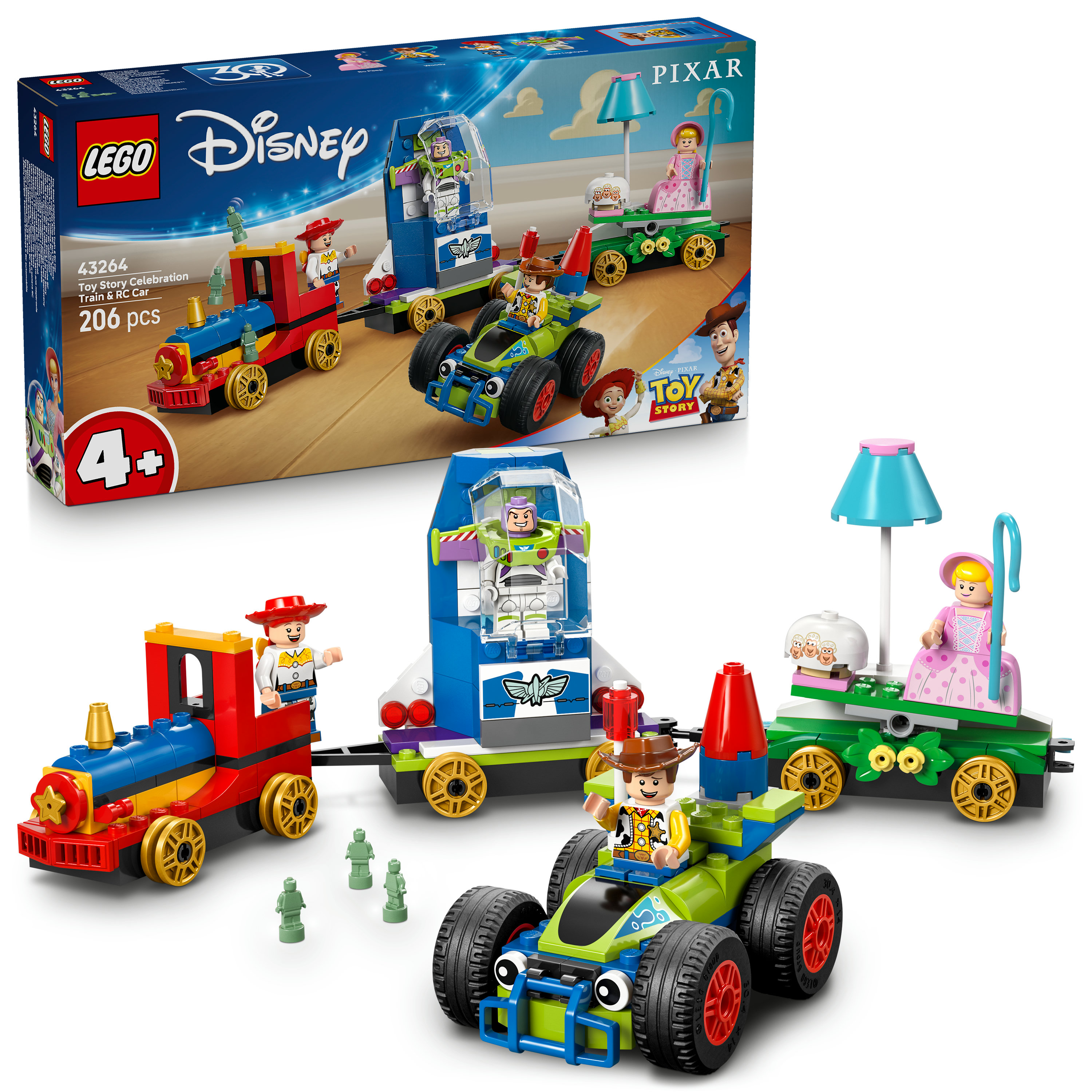 LEGO Disney Toy Story: Treno e Auto RC celebrativi