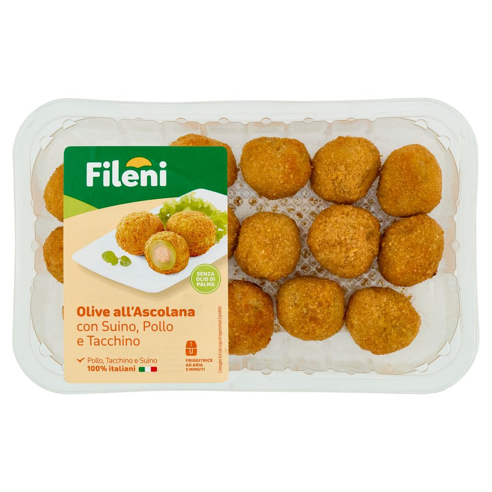 Fileni Olive all'Ascolana con Suino, Pollo e Tacchino 