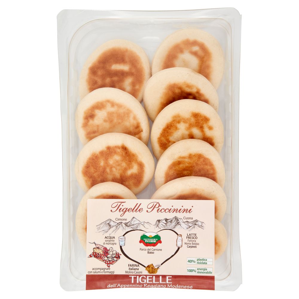Tigelle Piccinini Tigelle dell'Appennino Reggiano Modenese 0,200 Kg