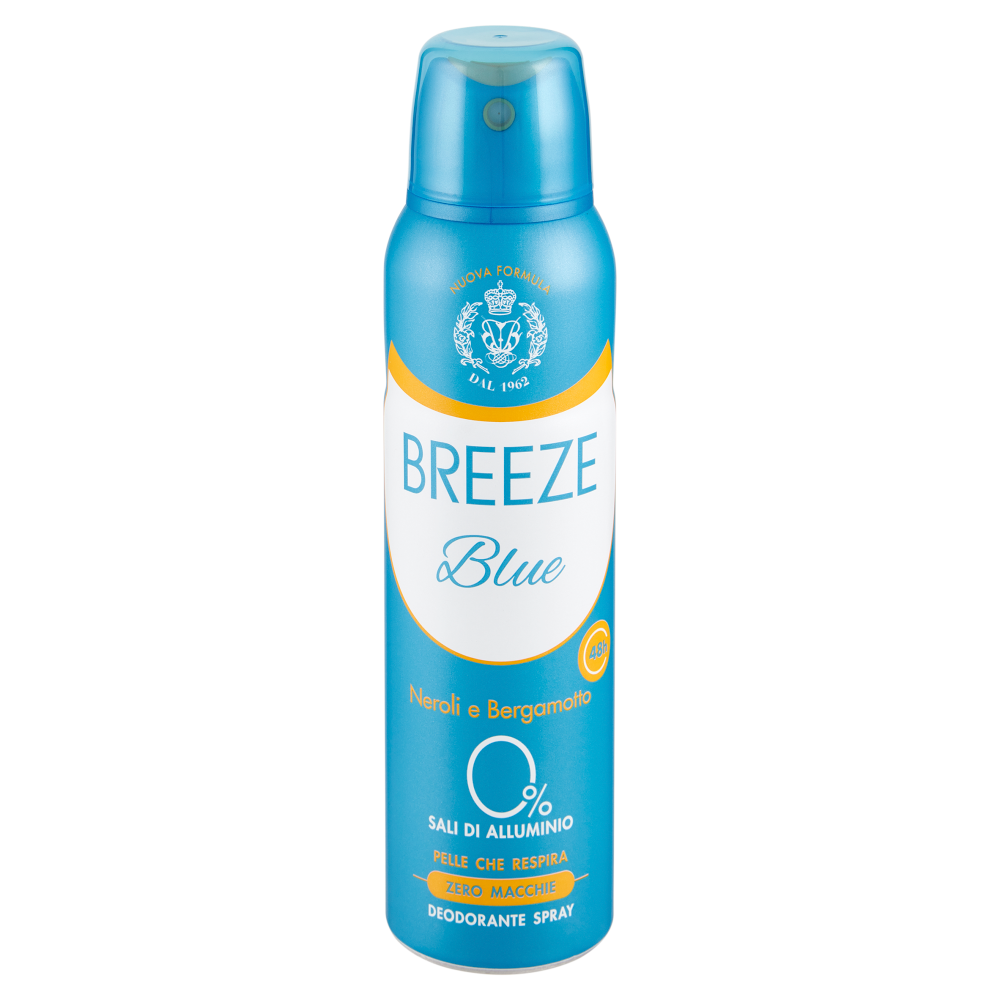Breeze Blue Neroli e Bergamotto Deodorante Spray 