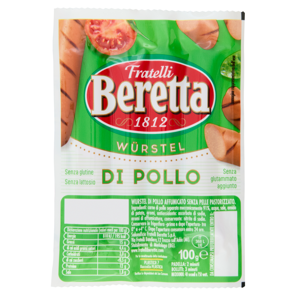 Fratelli Beretta Beretta Würstel di Pollo 100 g