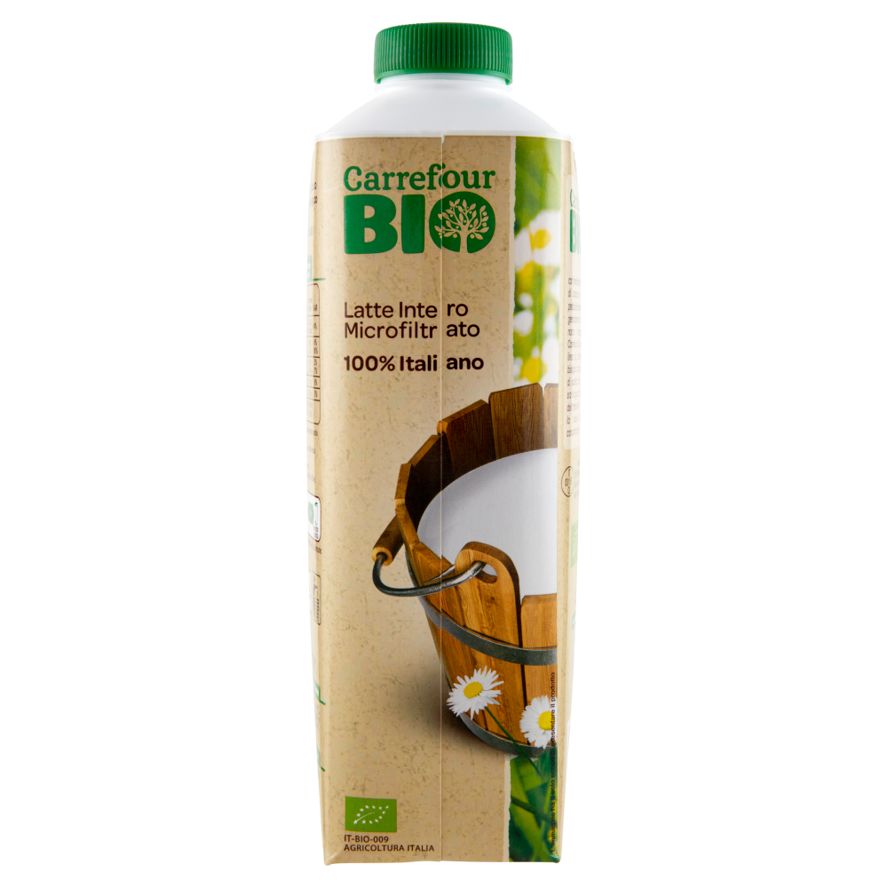 Carrefour Bio Latte Intero Microfiltrato 1 L