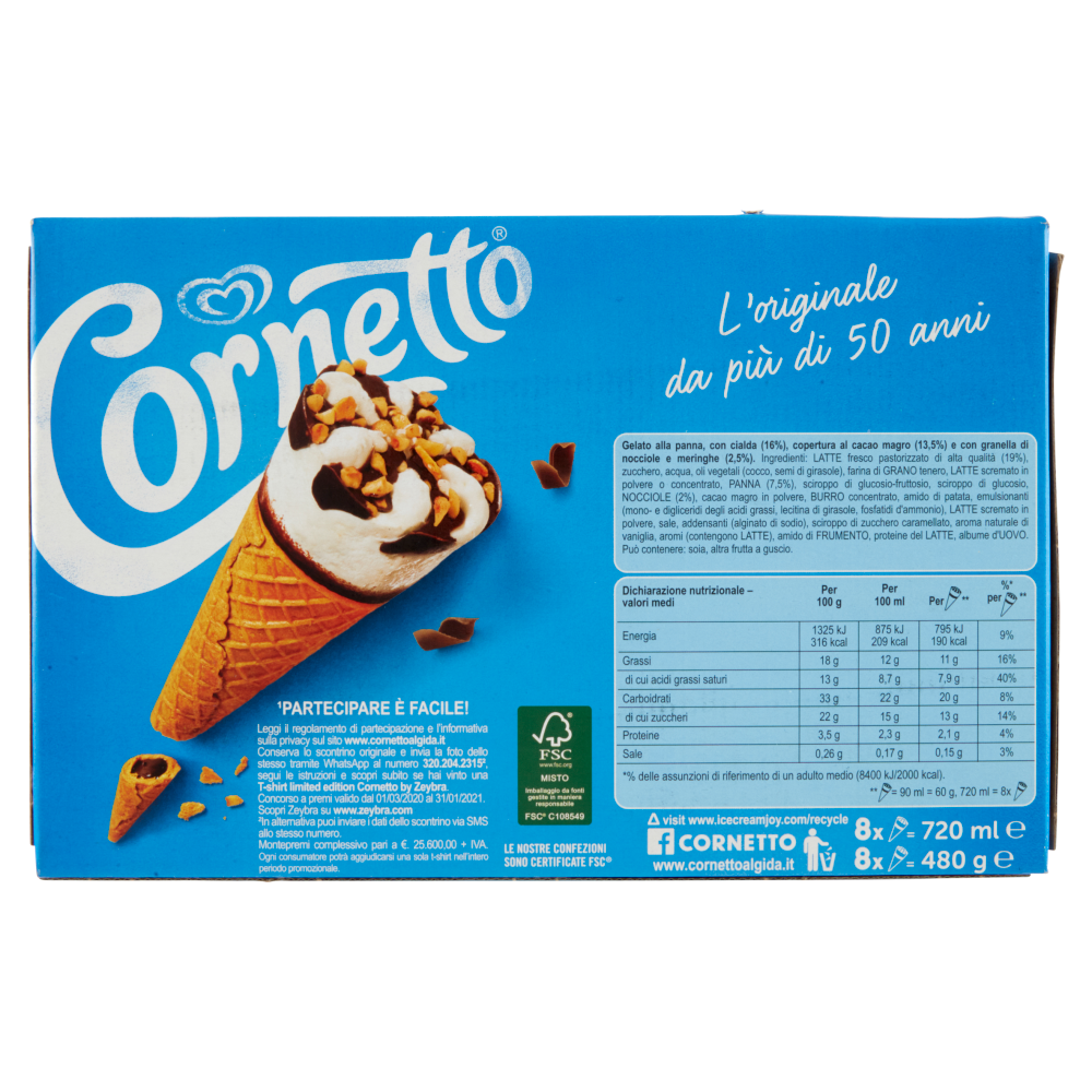 Cornetto Classico 8 X 60 G Carrefour