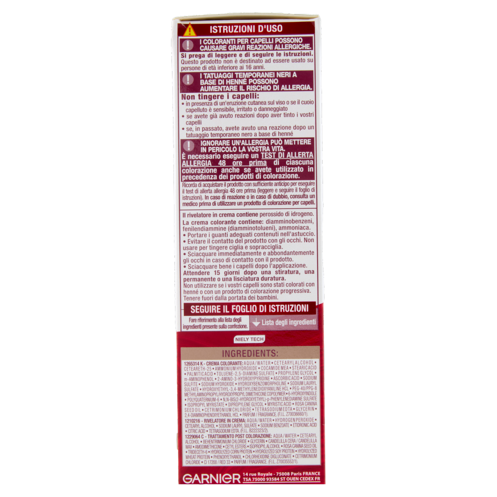 Garnier Color Sensation Colorazione Permanente in Crema 5.0 Castano Chiaro