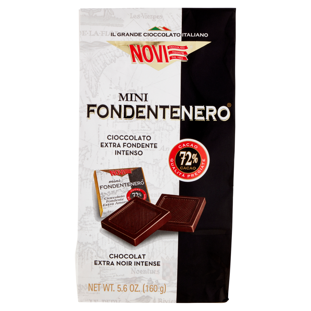 Novi Mini Fondentenero Cioccolato Extra Fondente Intenso 160 g
