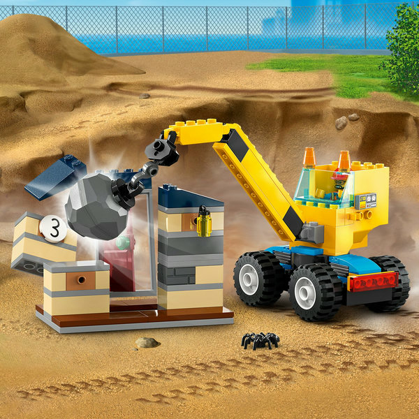 LEGO City Camion da cantiere e gru con palla da demolizione