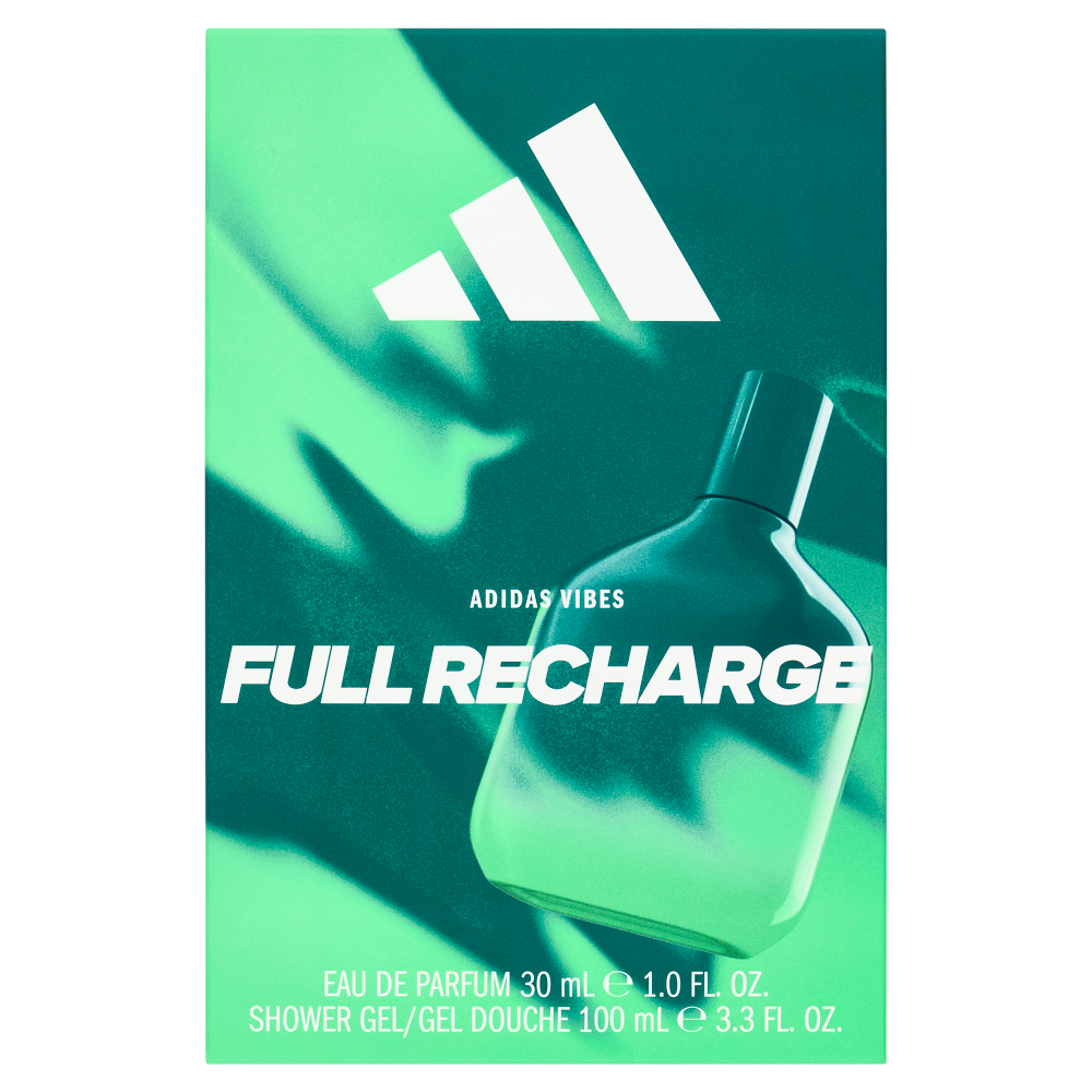 adidas Xmas25 Maschile Eau de Parfum 30 ml + Shower Gel 100 ml Full Recharge