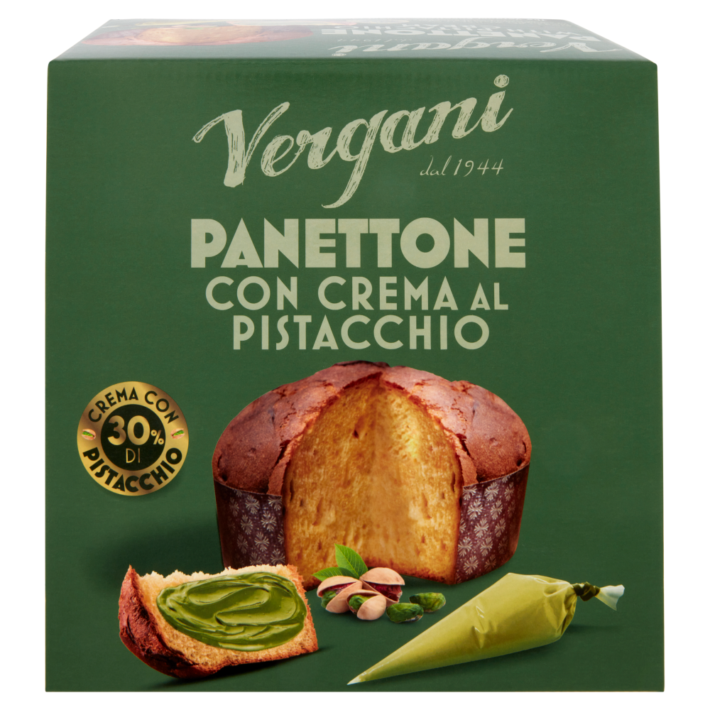 Vergani Panettone con Crema al Pistacchio 850 g