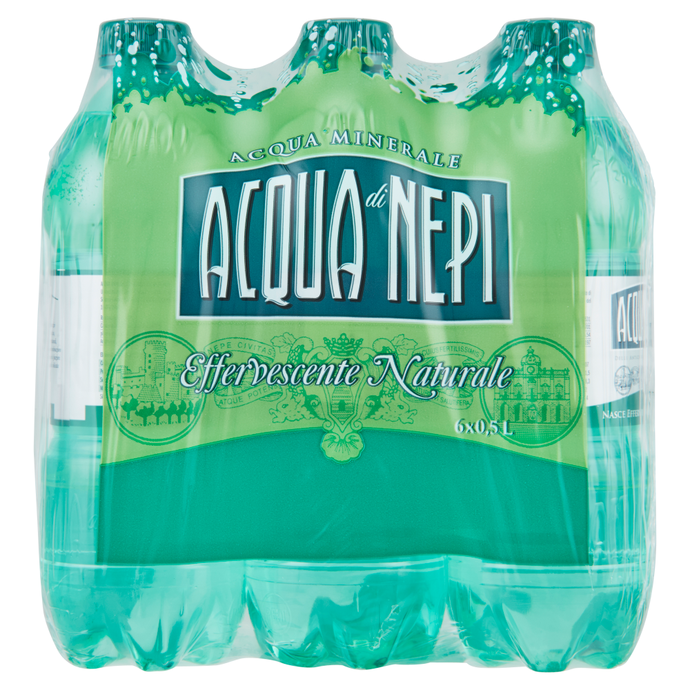 Acqua di Nepi Acqua Minerale Effervescente Naturale Pet 6 x 0,5 L