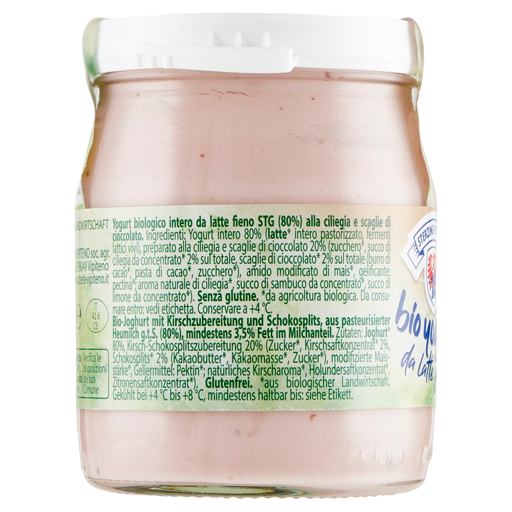 Sterzing Vipiteno bio yogurt da Latte fieno ciliegia & cioccolato 150 g