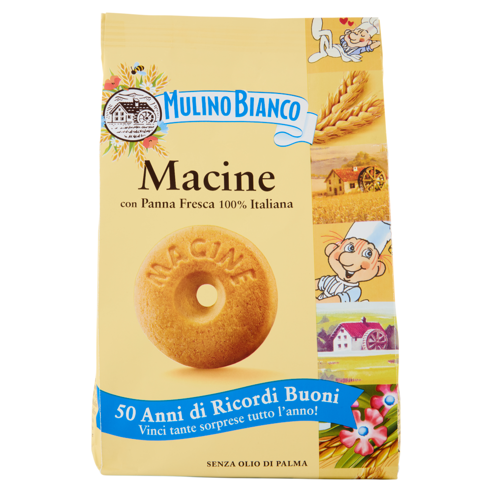 Mulino Bianco Macine Biscotti con Panna Fresca 350g