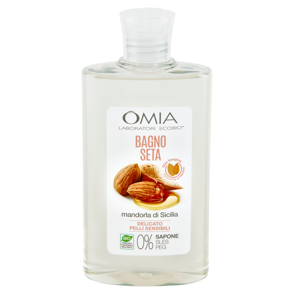 Omia Laboratori Ecobio Bagno Seta mandorla di Sicilia Delicato 400 ml
