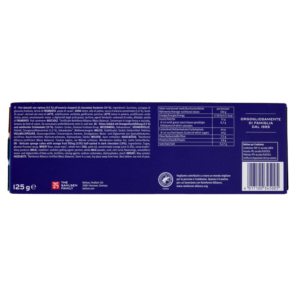 Bahlsen Messino Fondente 125 g