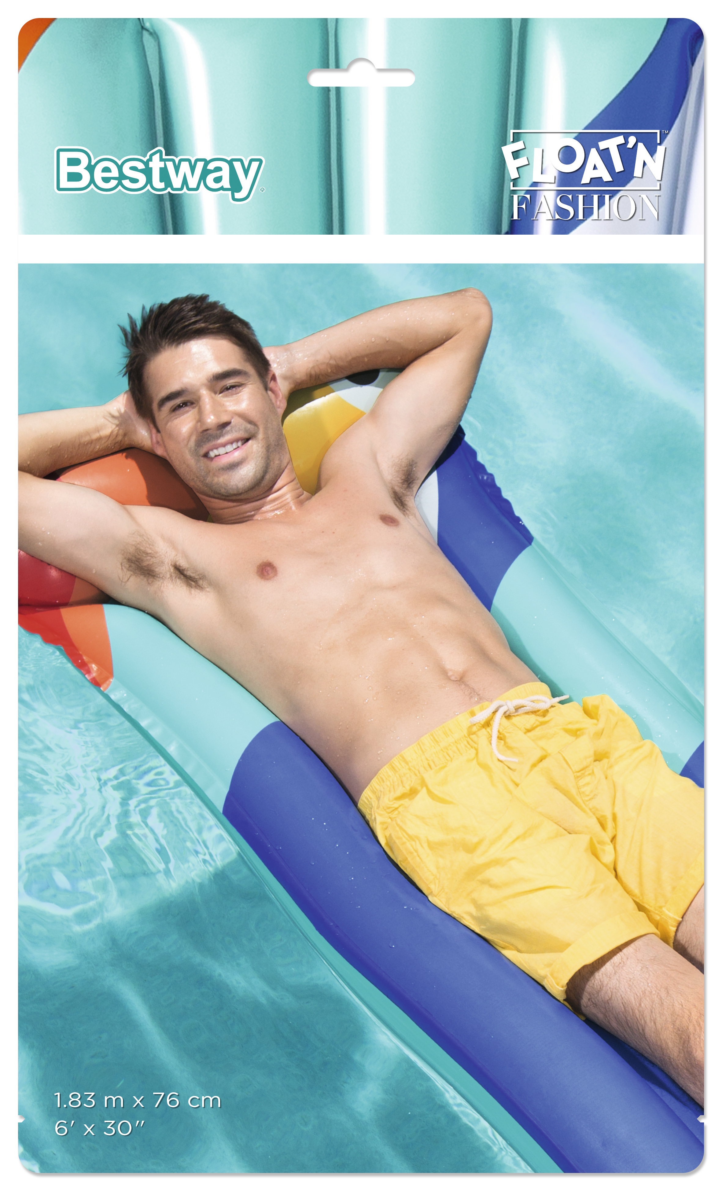 Bestway 44021 galleggiante da piscina e da spiaggia Multicolore Vinile Materassino galleggiante