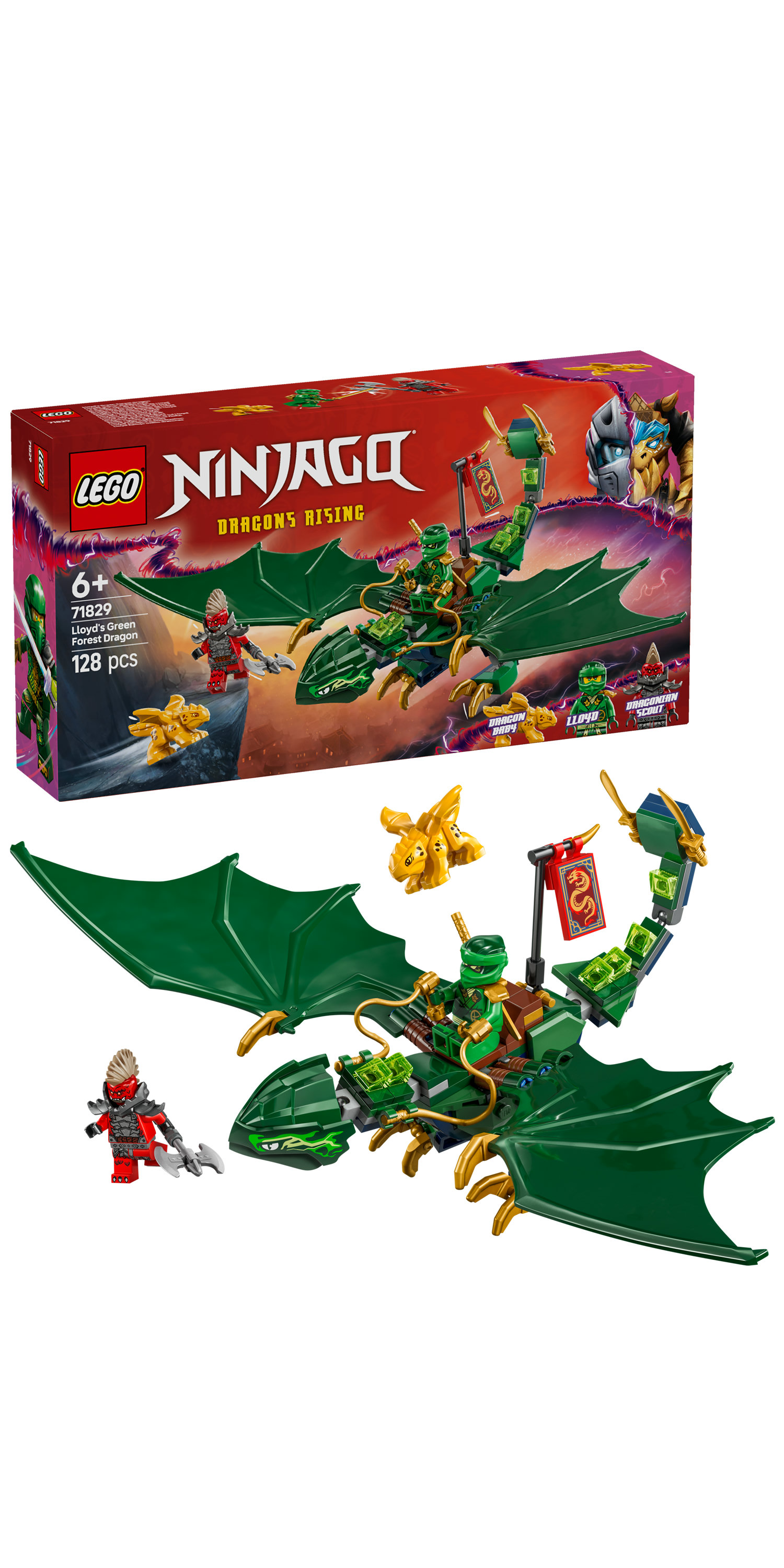 LEGO NINJAGO Drago della foresta verde di Lloyd