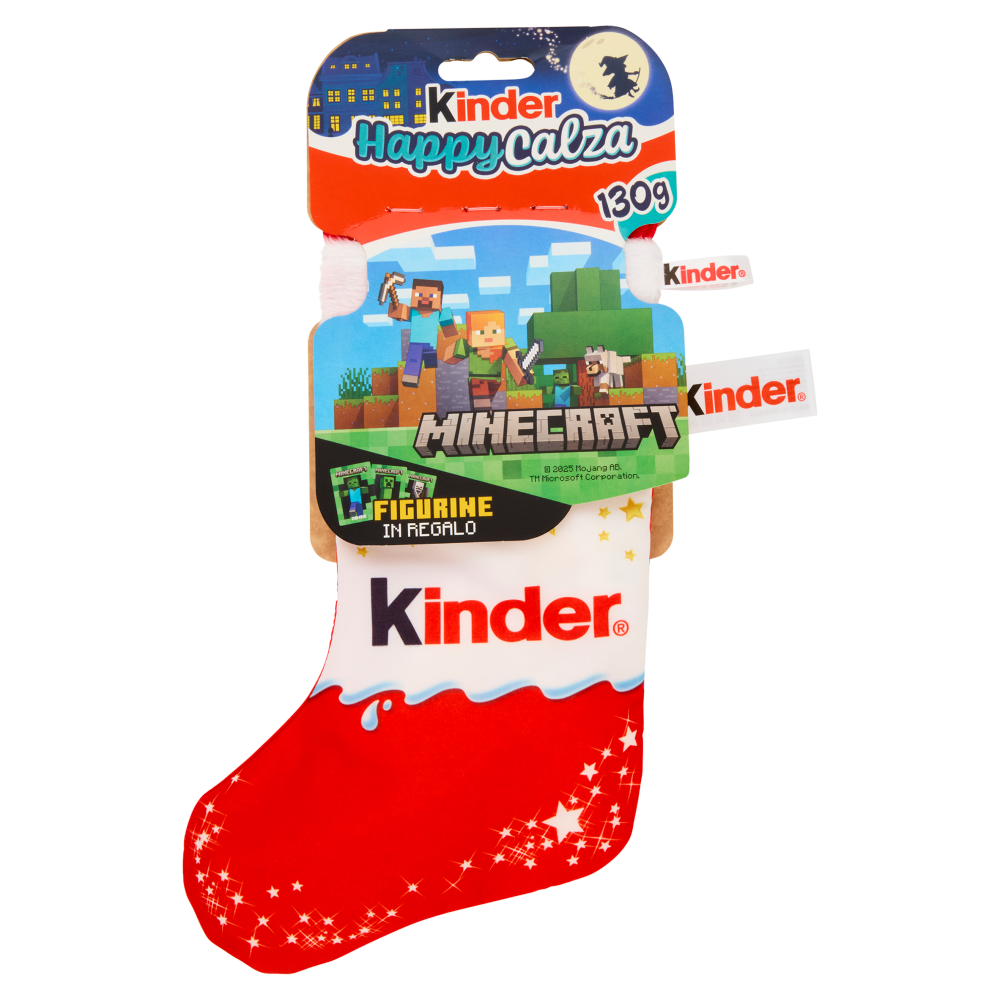 Kinder Happy Calza Minecraft 6 pezzi 130 g