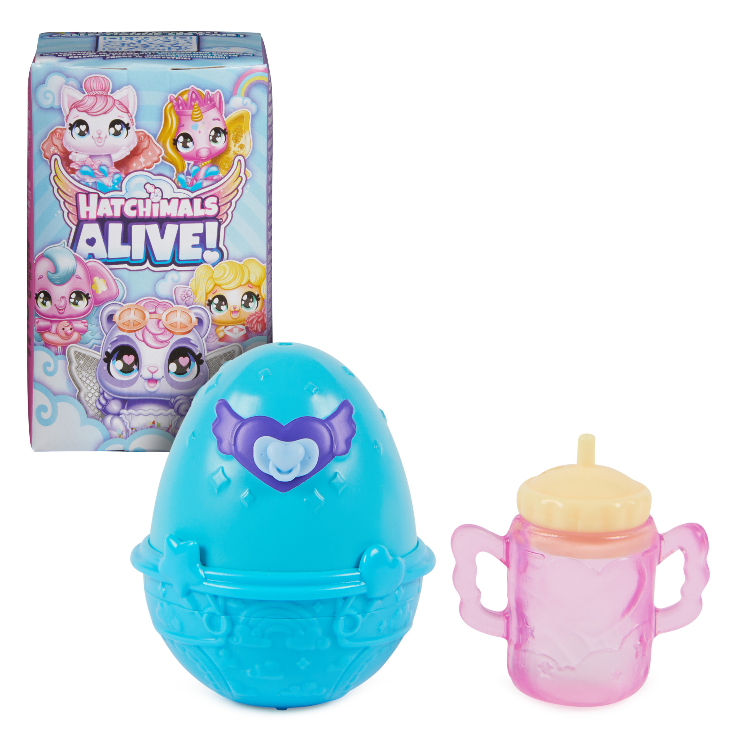 Hatchimals Alive, Confezione Singola con Mini Personaggi in Uova che si Schiudono con l'Acqua, Giocattoli per Bambine e Bambini, 3+ anni (i modelli possono variare)