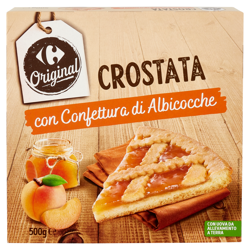 Carrefour Original Crostata con Confettura di Albicocche 500 g