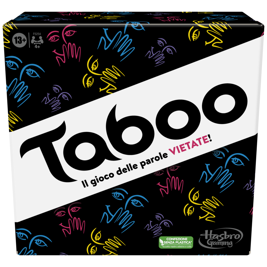 Hasbro Gaming Taboo, gioco da tavolo, giochi con parole da indovinare per  adulti e adolescenti dai 13 anni in su, giochi per le feste per 4 o più  giocatori