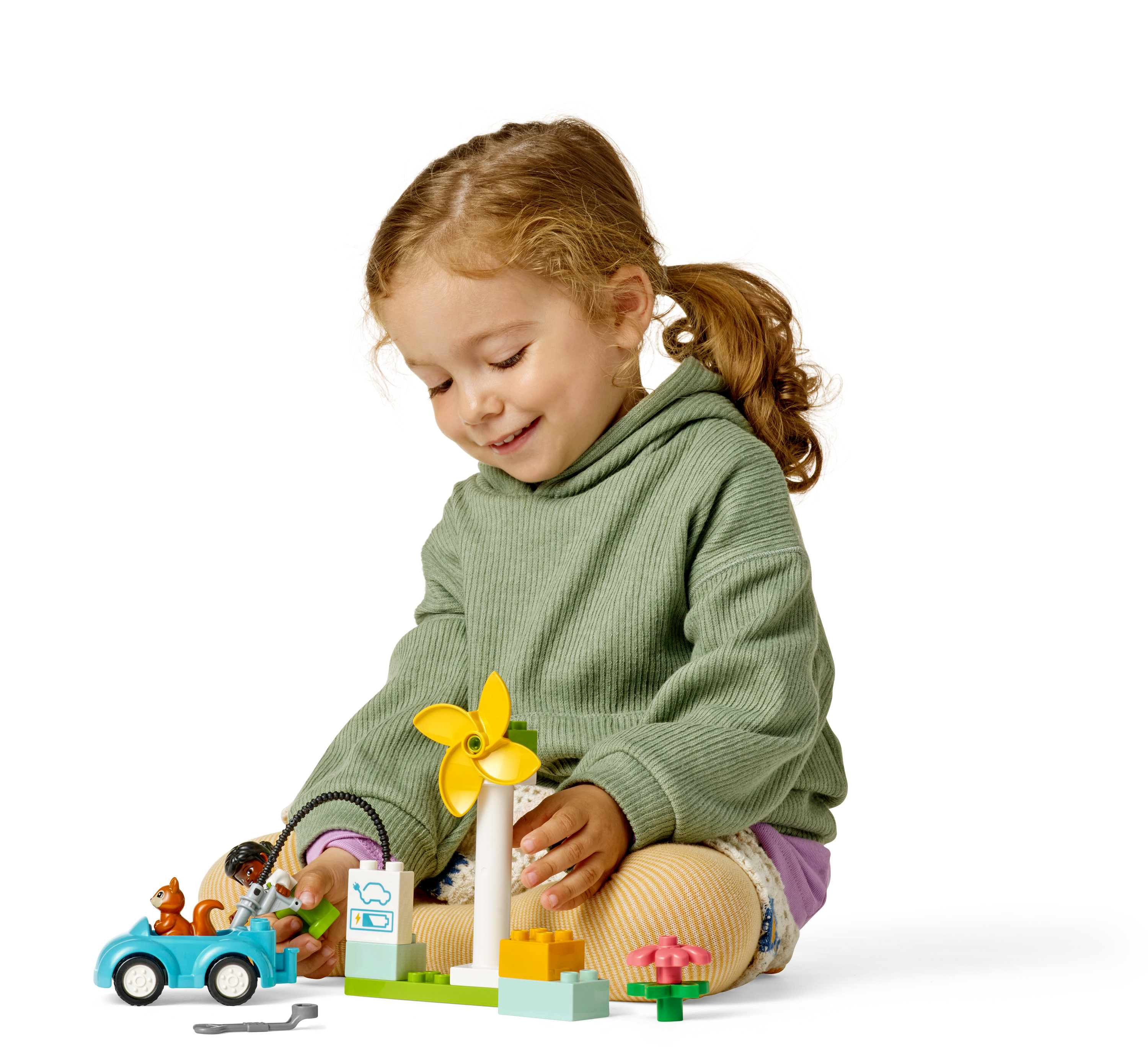 LEGO DUPLO Turbina eolica e auto elettrica