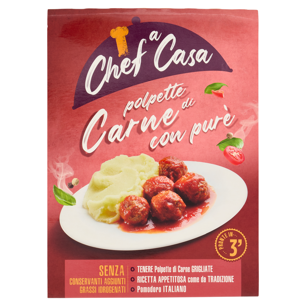 Chef a Casa polpette di Carne con purè 300 g