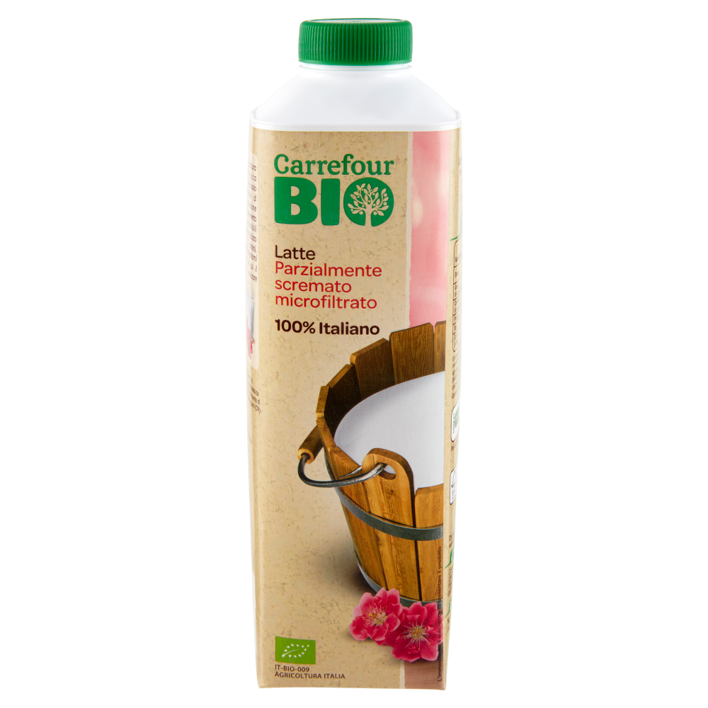 Carrefour Bio Latte Parzialmente scremato microfiltrato 1 L